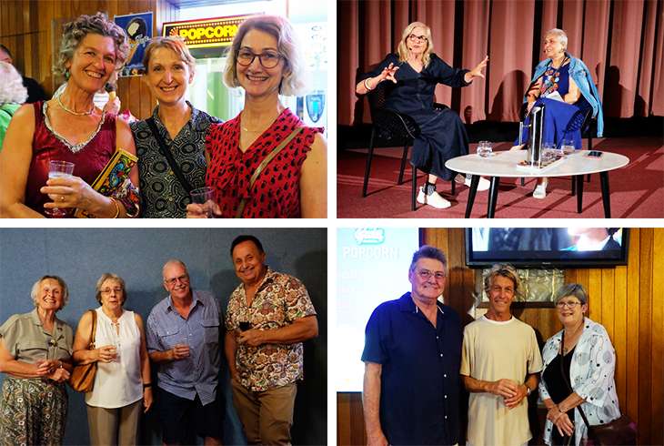 Four photo collage of people at IFS screenings